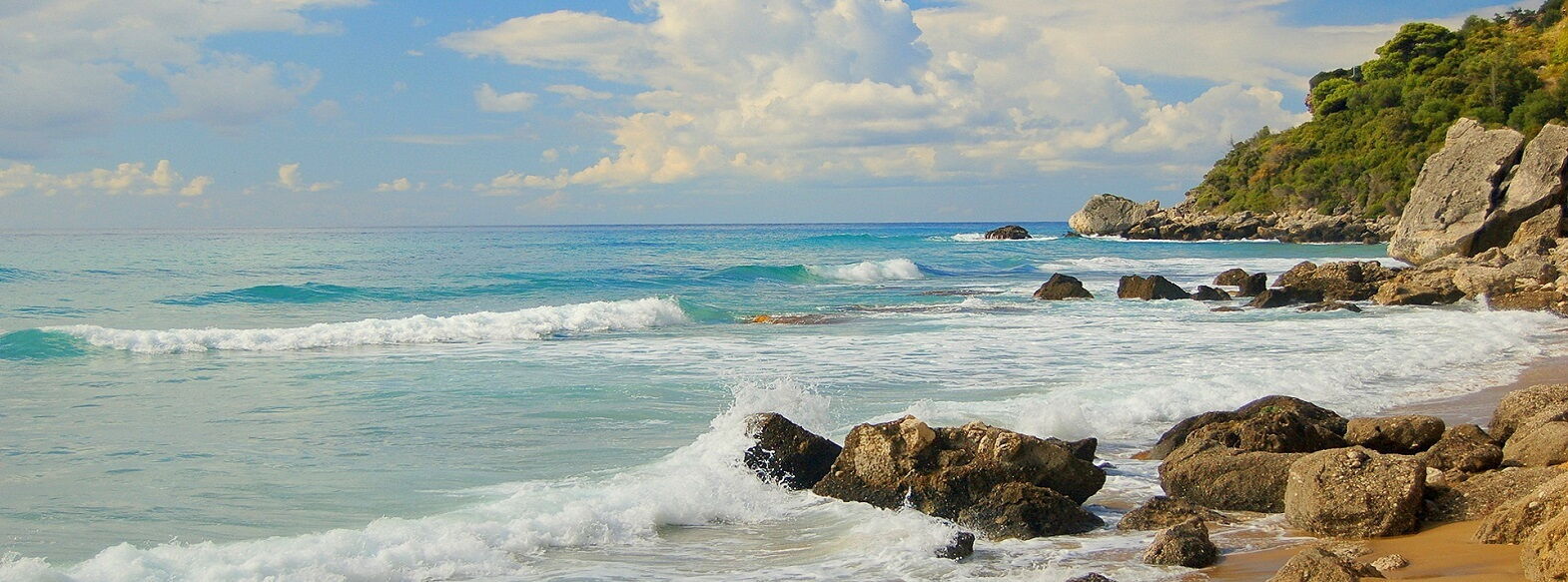 Stadt in Korfu Alt-Perithia