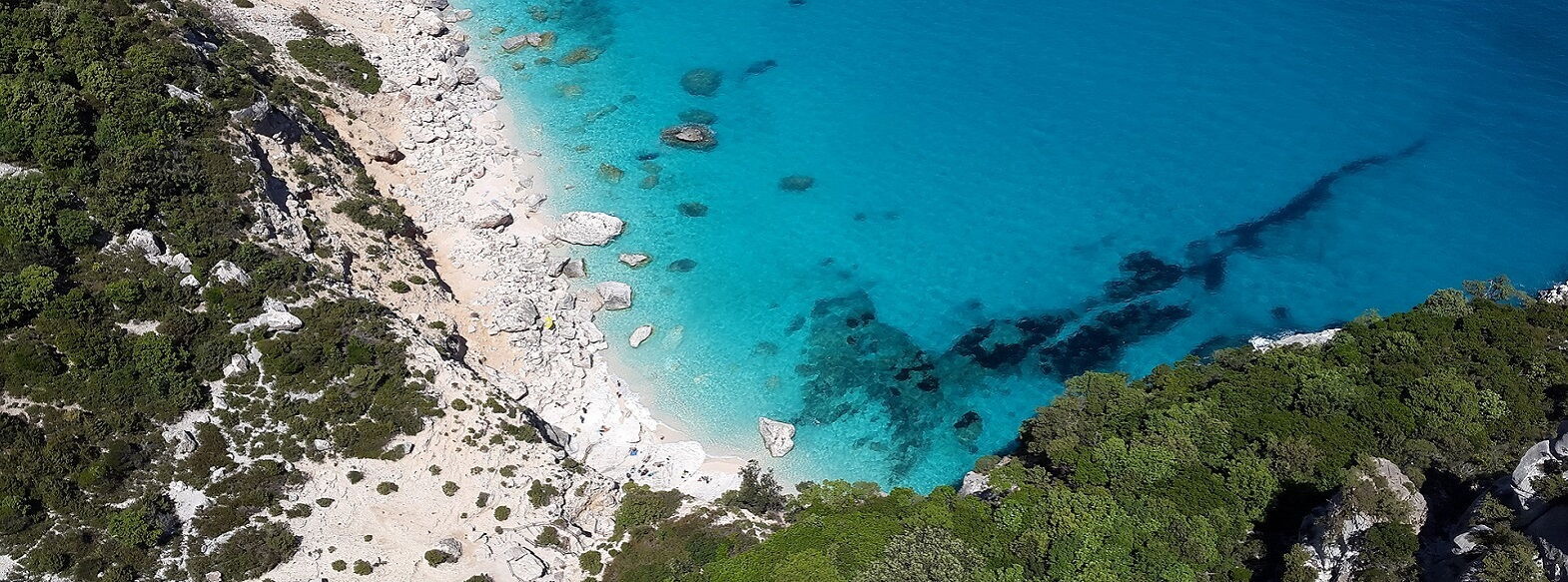 Beach in Corfu near Old Perithia