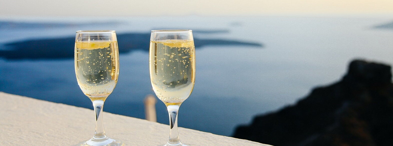 Romantisk udsigt i Grækenland