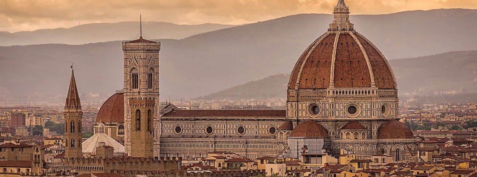 Panoramautsikt i Firenze
