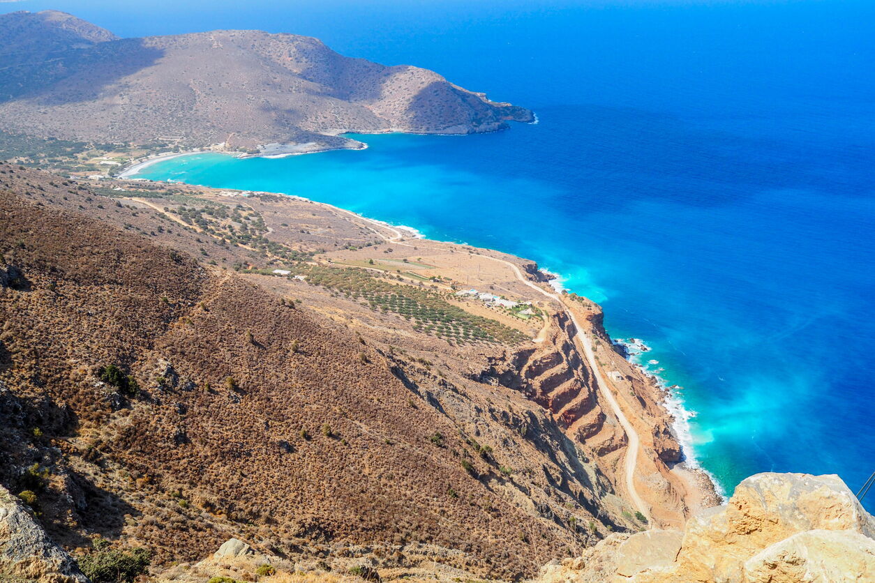 Aerial view of Crete