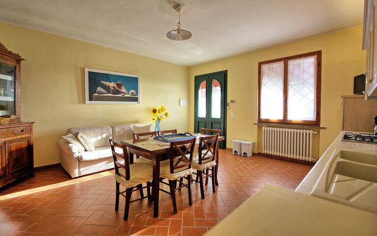 Accommodation Casa Rossa 6: Dining Room, Kitchen, Living Room