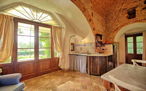 Accommodation Bastione: Kitchen, Living Room