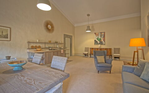 Accommodation Montegufoni 27: Dining Room, Kitchen, Living Room