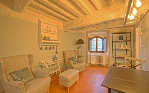 Accommodation Montegufoni 10: Dining Room, Kitchen, Living Room