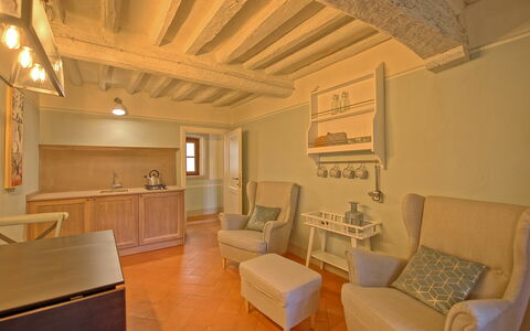 Accommodation Montegufoni 10: Dining Room, Kitchen, Living Room