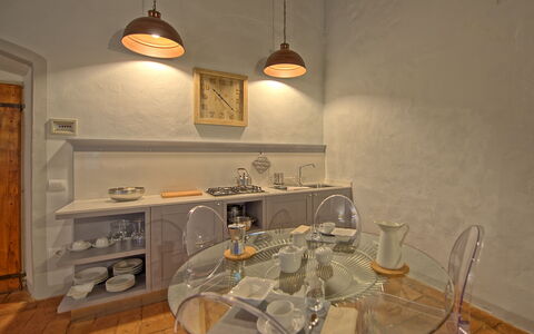 Accommodation Montegufoni 17: Dining Room, Kitchen, Living Room