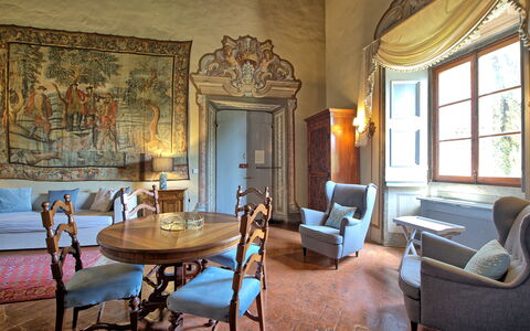 Accommodation Montegufoni 7: Dining Room, Living Room
