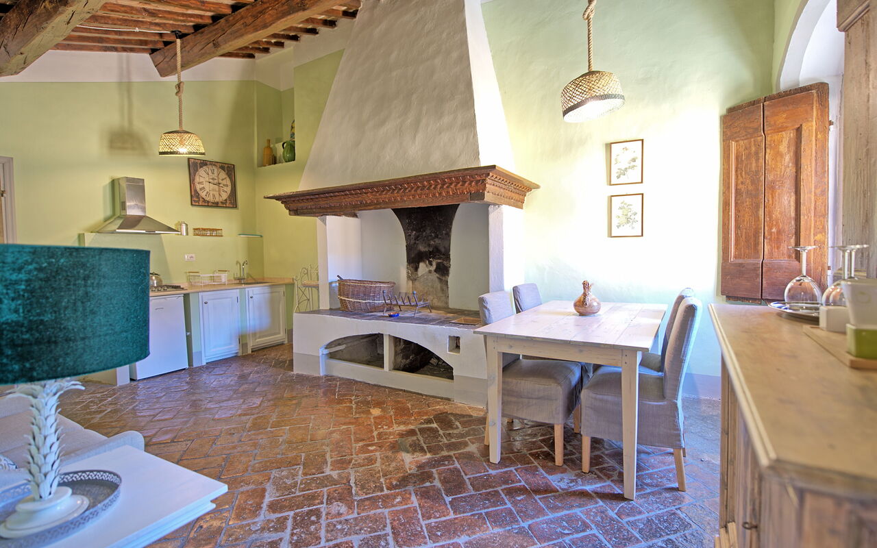 Accommodation Montegufoni 29: Dining Room, Living Room