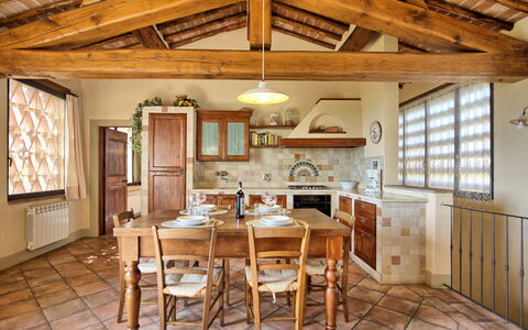 Accommodation Glicini 3: Dining Room, Kitchen, Living Room