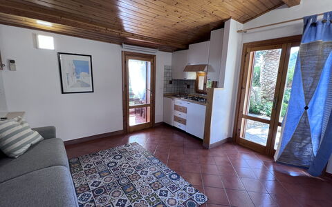 Accommodation Castellammare 1: Kitchen, Living Room