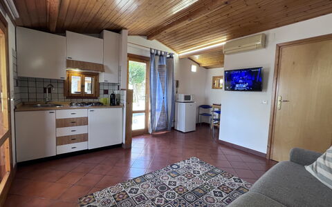 Accommodation Castellammare 1: Kitchen, Living Room