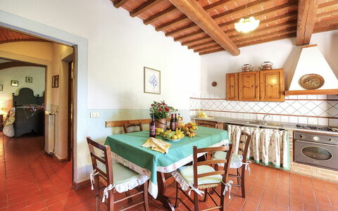 Accommodation Montelopio 3: Dining Room, Kitchen, Living Room