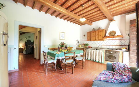 Accommodation Montelopio 3: Dining Room, Kitchen, Living Room