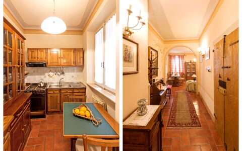 Accommodation Santo Agostino Dream: Kitchen, Main Entrance