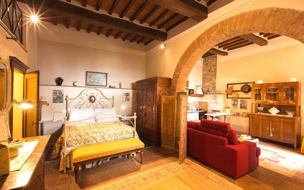Accommodation Santo Agostino Ortensia: Bedroom, Dining Room, Living Room