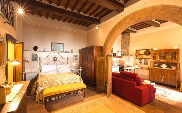 Accommodation Santo Agostino Ortensia: Bedroom, Dining Room, Living Room