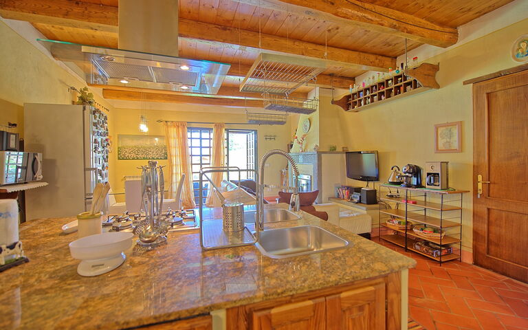 Villa Margherita: Dining Room, Kitchen, Living Room