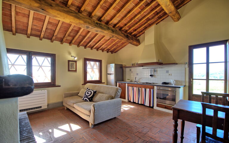 Accommodation Fornacino 6: Kitchen, Living Room