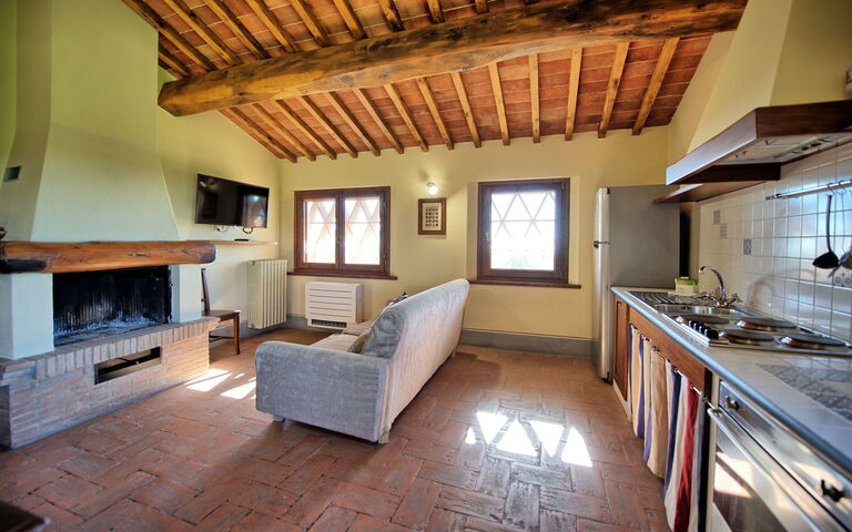Accommodation Fornacino 6: Kitchen, Living Room