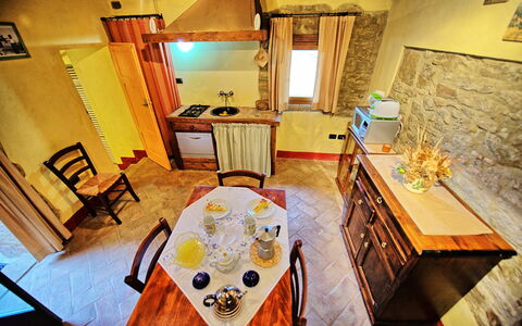 Accommodation Orietta 3: Kitchen, Living Room