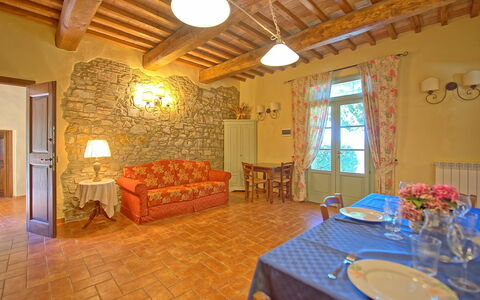Accommodation San Donato 2: Dining Room, Kitchen, Living Room