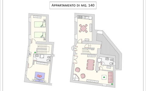 Accommodation Vasche 1: Planimetry