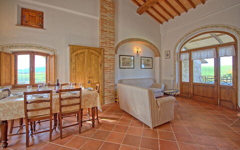 Accommodation San Donnino 6: Dining Room, Living Room