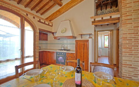 Accommodation San Donnino 7: Dining Room, Kitchen, Living Room
