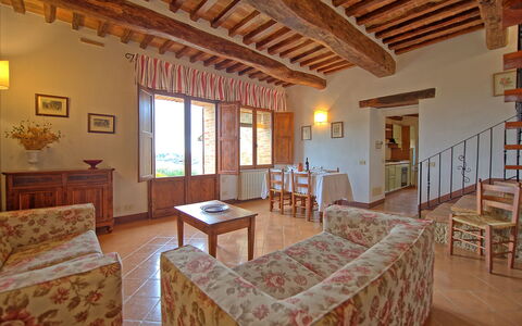 Accommodation San Donnino 1: Dining Room, Living Room