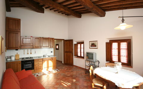 Accommodation Certaldo 3: Dining Room, Kitchen, Living Room