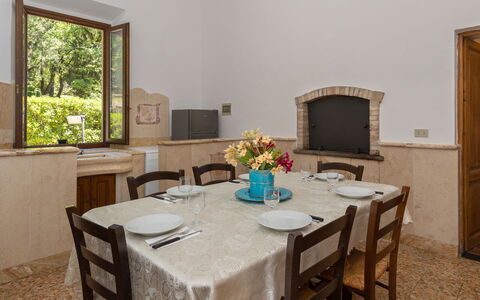 Accommodation Casiere: Dining Room