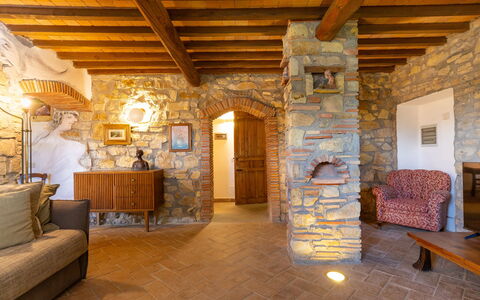 Accommodation Boscaiolo: Living Room