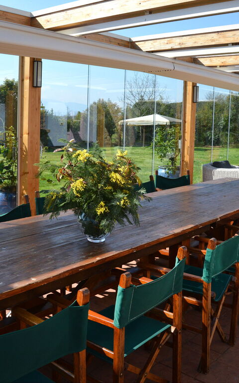 Villa Marginone: Balcony / Terrace / Patio, Dining Room