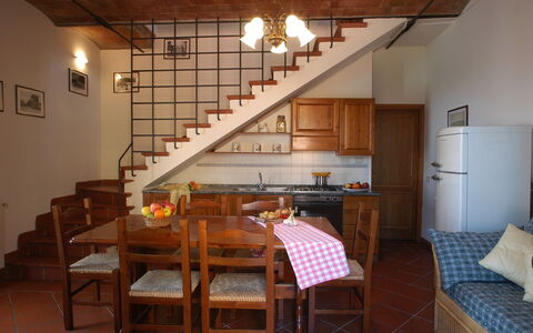 Accommodation La Valle 2: Dining Room, Kitchen, Living Room