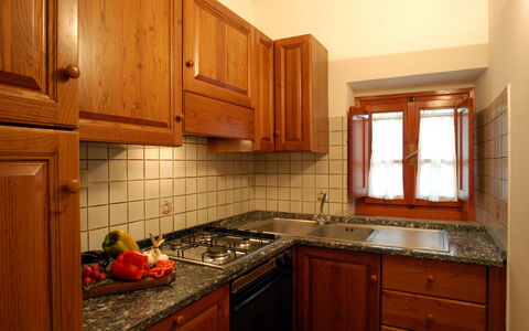 Accommodation La Valle 7: Kitchen