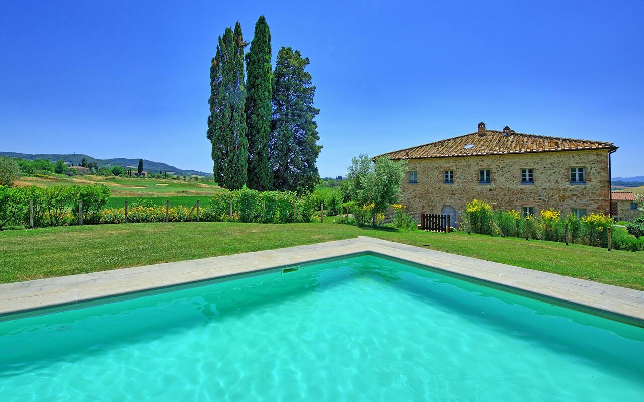 Casale La Valle - Castelfalfi: Garden, Pool, Scenic View, Summer