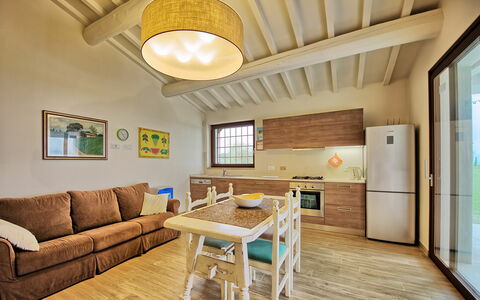 Accommodation Fornace 2: Dining Room, Kitchen, Living Room