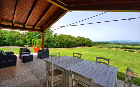 Accommodation Marcello: Balcony / Terrace / Patio, Outdoor, Scenic View, Summer