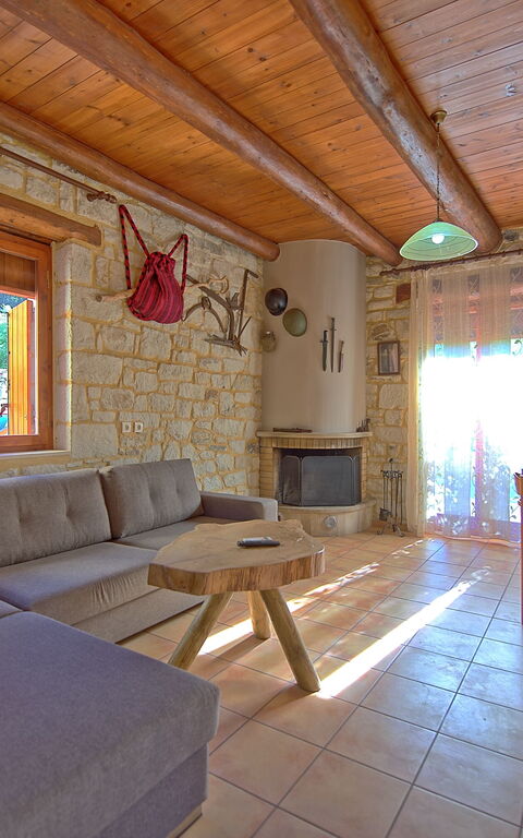 Villa Vrisses: Dining Room, Living Room