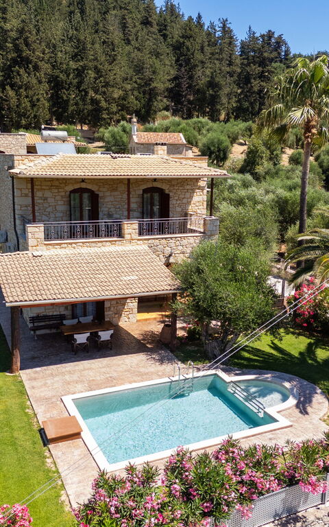 Villa Vrisses: Building Exterior, Garden, Outdoor, Pool, Scenic View