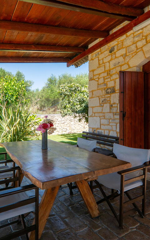 Villa Vrisses: Balcony / Terrace / Patio, Garden, Outdoor