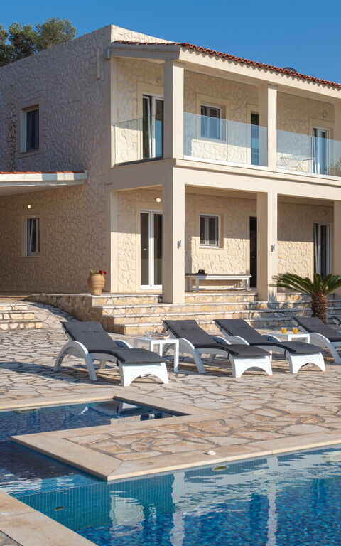 Beachfront Villa Seasun: Balcony / Terrace / Patio, Building Exterior, Outdoor, Pool