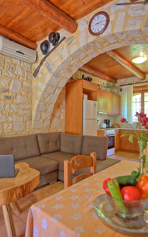 Villa Nipos: Dining Room, Kitchen, Living Room