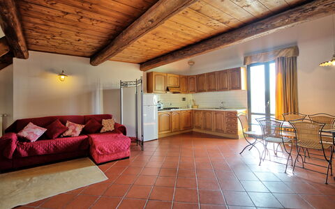 Accommodation Fienile: Dining Room, Kitchen, Living Room