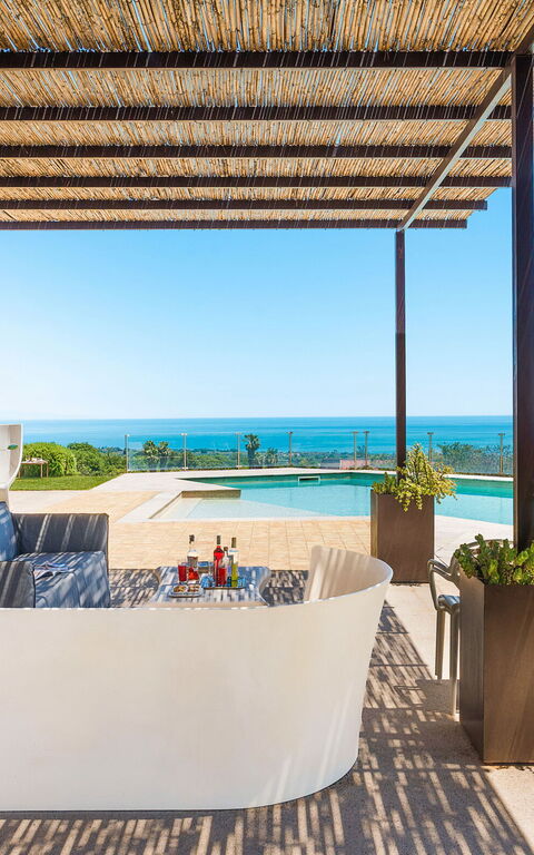 Villa Torre Etnea: Balcony / Terrace / Patio, Building Exterior, Garden, Outdoor, Pool