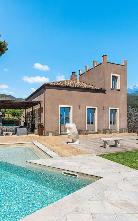 Villa Torre Etnea: Building Exterior, Garden, Outdoor, Pool