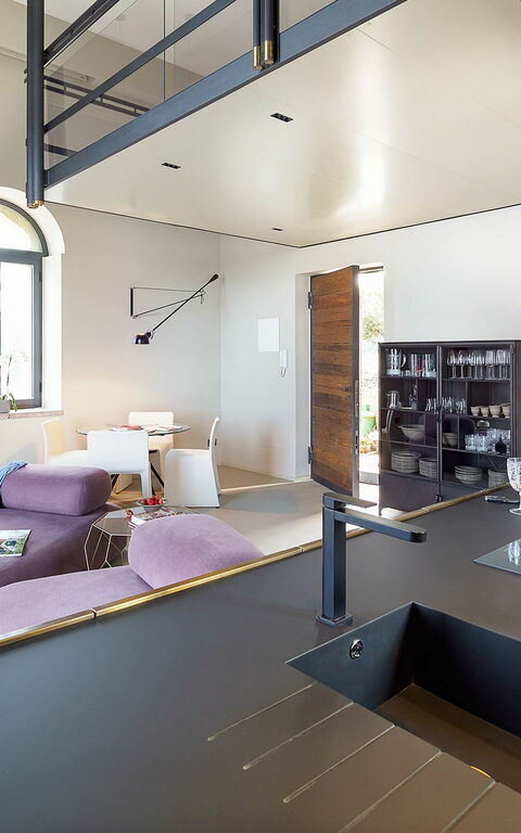 Torre Isola Bella: Dining Room, Kitchen, Living Room