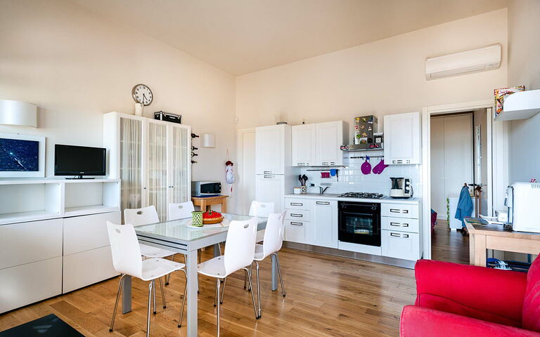 Accommodation Vela: Dining Room, Kitchen, Living Room