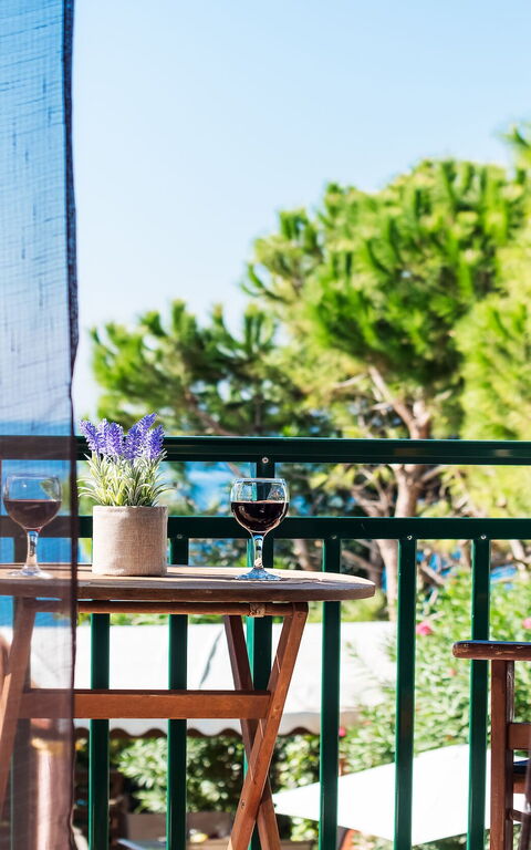 Beachfront Villa Rania: Balcony / Terrace / Patio